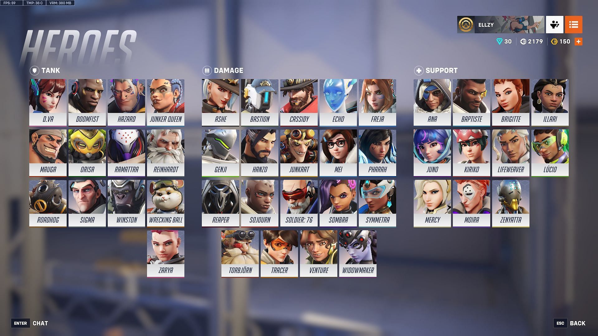 All the heroes present in Overwatch 2 Season 17 (Image via Sportskeeda Gaming || Blizzard Entertainment)